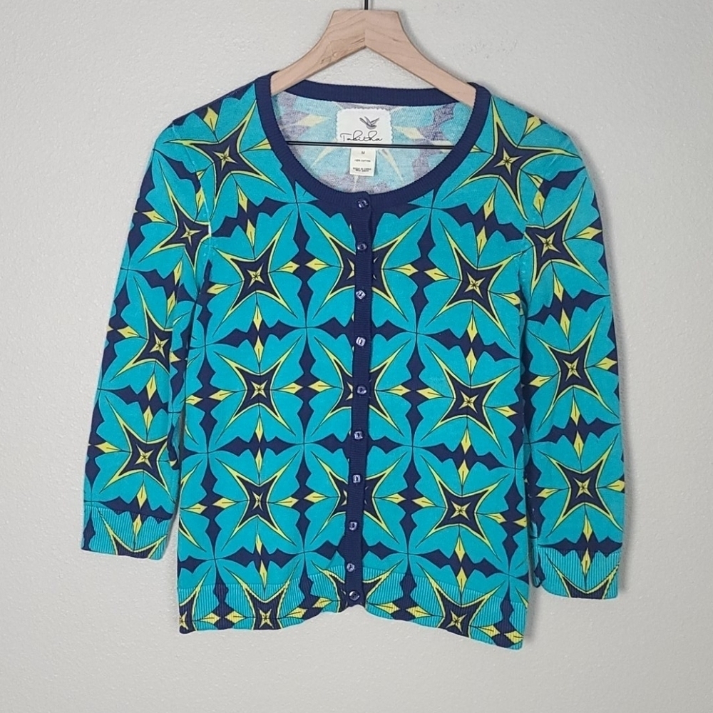 Tabitha from Anthropologie Aquascope Cardigan